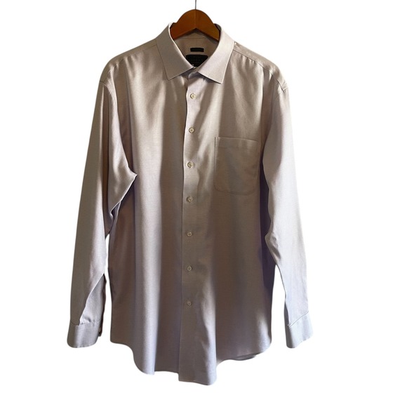 Jos. A. Bank Other - Jos. A. Bank Reserve Men's Dress‎ Shirt 17 1/2 35 XL Tailored Fit No Wrinkles